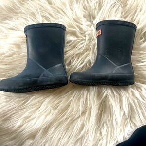 Navy Hunter Boots Size 7